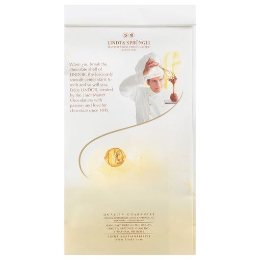 Lindt Lindor White Chocolate Truffles, 6 x 5.1 oz Case - DOT product image 5