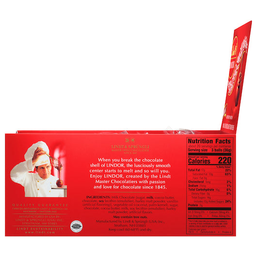 Lindt Chocolate Truffle Milk Chocolate Changemaker, 12 x 60 x 0.42 oz Case - DOT product image 6