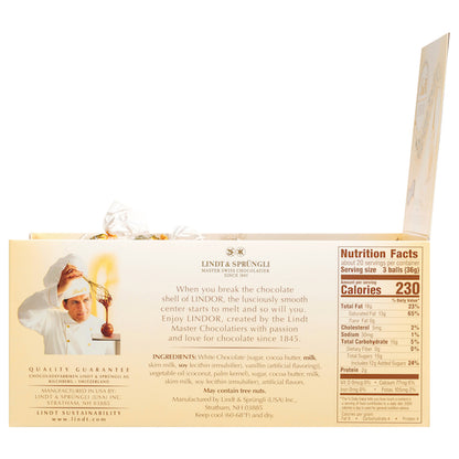 Lindt Chocolate Truffle White Chocolate Changemaker, 12 x 60 x 0.42 oz Case - DOT product image 7
