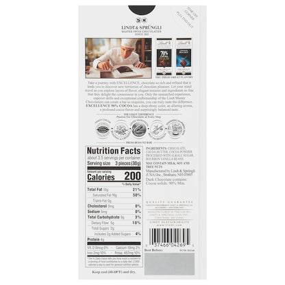 Excellence Chocolate Bar 90% Cocoa, 12 x 12 x 3.5 oz Case - DOT product image 3