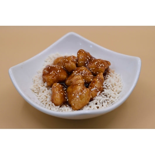B and D Foods Fully Cooked Royal General Tso's Chicken Meal Kit, 1 x 12 lb Case - Prepared Foods