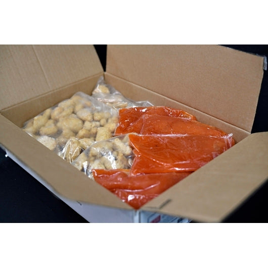 B and D Foods Fully Cooked Royal Orange Chicken Meal Kit, 1 x 12 lb Case - Prepared Foods