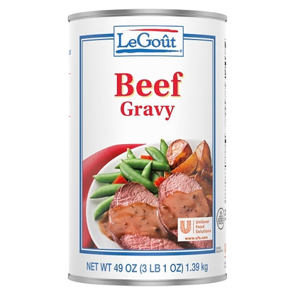 LeGout Beef Heat & Serve Gravy, 12 x 3 lb Case - DOT product image 4