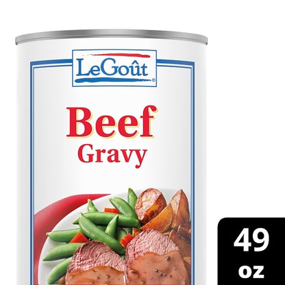 LeGout Beef Heat & Serve Gravy, 12 x 3 lb Case - DOT product image 8