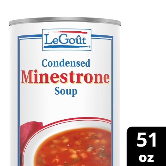 LeGout International Minestrone Soup, 12 x 3 lb Case - DOT product image 4