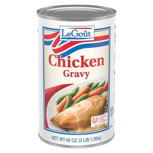 LeGout Heat & Serve Chicken Gravy, 12 x 48 oz Case - Condiments & Sauces