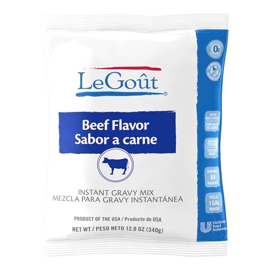 Beef Flavor Gravy Beef Flavor Instant Gravy Mix, 8 x 12.16 oz Case - Condiments & Sauces