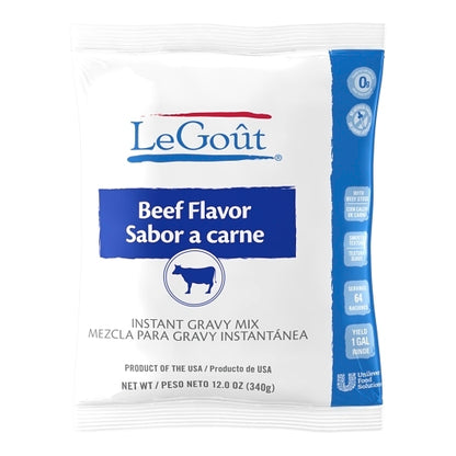 Beef Flavor Gravy Beef Flavor Instant Gravy Mix, 8 x 12.16 oz Case - Condiments & Sauces
