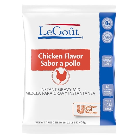 LeGout Instant Chicken Gravy Mix, 8 x 1 lb Case - Condiments & Sauces