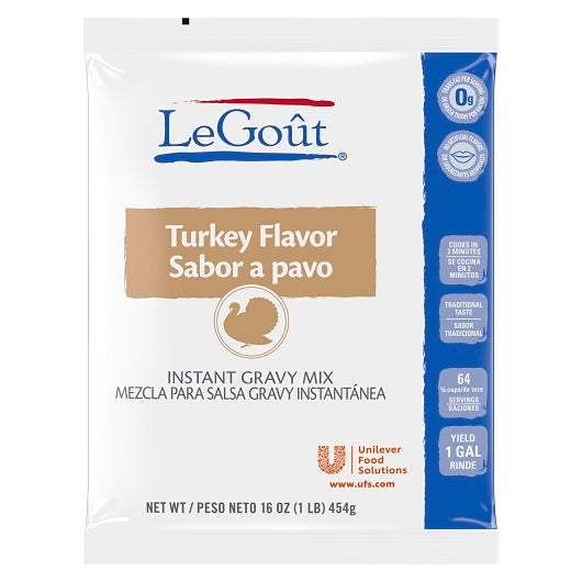Turkey Flavor Gravy Instant Turkey Flavor Gravy Mix, 8 x 1 lb Case - Front/center packaged product image