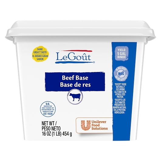LeGout No MSG Beef Base, 12 x 1 lb Case - DOT product image 4