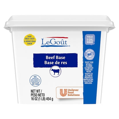 LeGout No MSG Beef Base, 12 x 1 lb Case - DOT product image 4