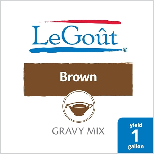 LeGout Brown Gravy Mix, 8 x 13.29 oz Case - Condiments & Sauces
