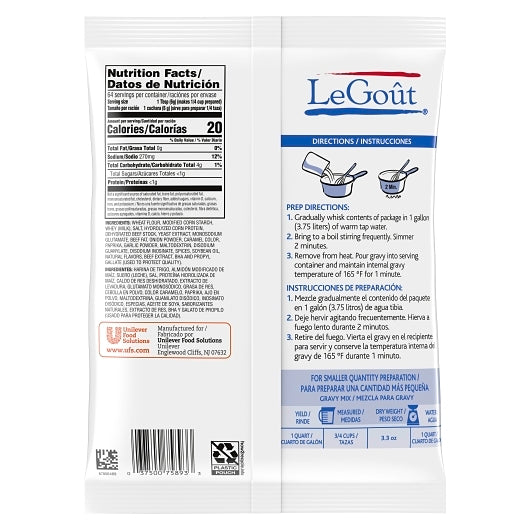 LeGout Brown Gravy Mix, 8 x 13.29 oz Case - DOT product image 3