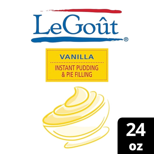 LeGout Vanilla Flavored Instant Pudding Mix, 12 x 24 oz Case - DOT product image 4