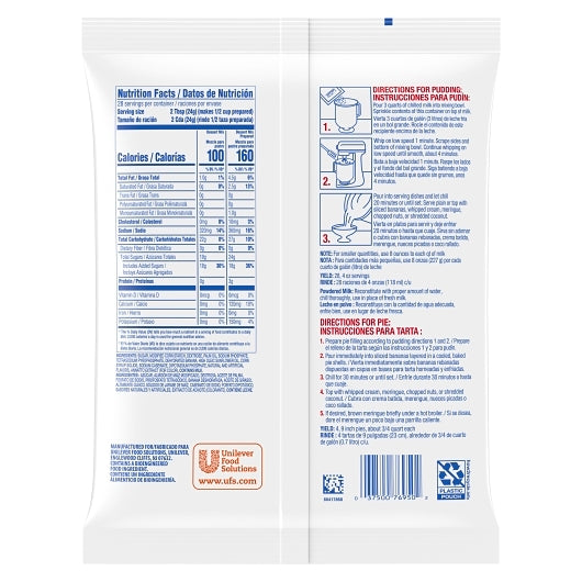 LeGout Banana Cream Flavored Instant Pudding Mix & Pie Filling, 12 x 24 oz Case - DOT product image 8
