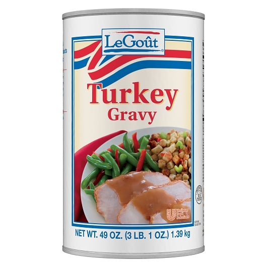 LeGout Heat & Serve Turkey Gravy, 12 x 49 oz Case - DOT product image 3