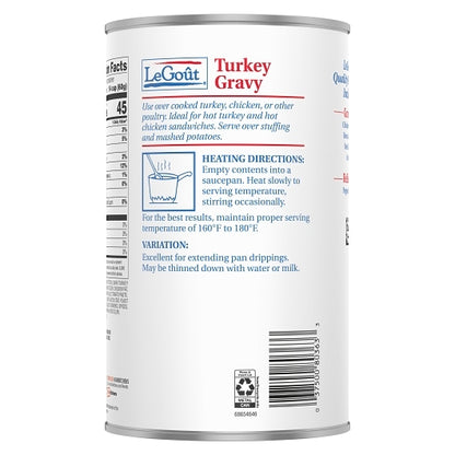 LeGout Heat & Serve Turkey Gravy, 12 x 49 oz Case - DOT product image 7