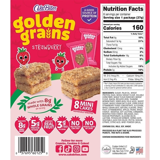 Golden Grains Apple/Strawberry Display, 1 x 48 ct Case - Rice & Grains