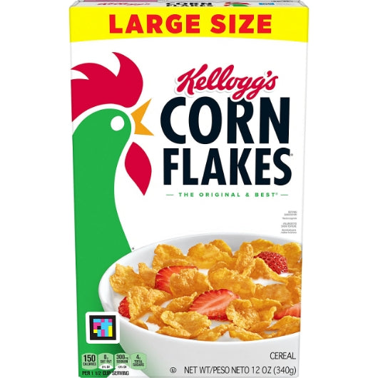 Kellogg's Corn Flakes Cereal Box, 10 x 12 oz Case - DOT product image 2