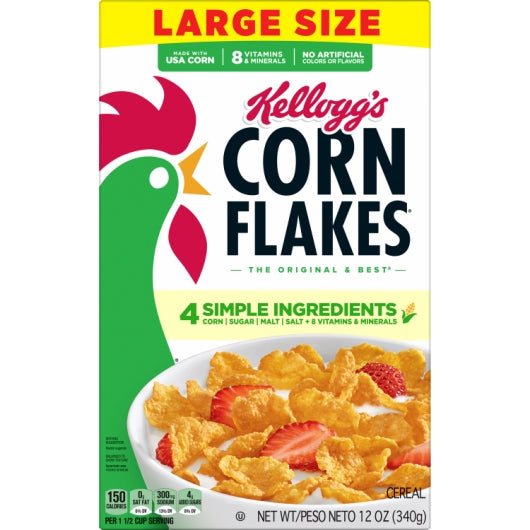 Kellogg's Corn Flakes Cereal Box, 10 x 12 oz Case - DOT product image 3