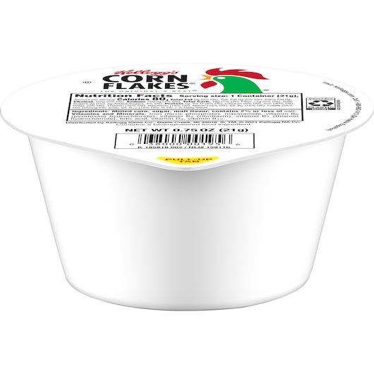Kellogg's Corn Flakes Cereal Cup, 96 x 0.75 oz Case - Plates Bowls