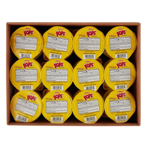 Kellogg's Corn Pops Cereal Cup, 96 x 0.75 oz Case - GS1 open-case image