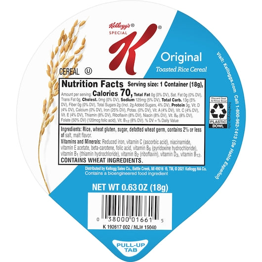 Cereal Special Key Special K Cereal, 96 x 0.62 oz Case - DOT product image 8