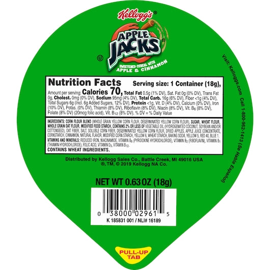 Apple Jacks Cereal-in-a-Cup Apple Jacks Cereal, 96 x 0.63 oz Case - DOT product image 6