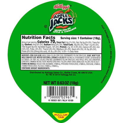 Apple Jacks Cereal-in-a-Cup Apple Jacks Cereal, 96 x 0.63 oz Case - DOT product image 6