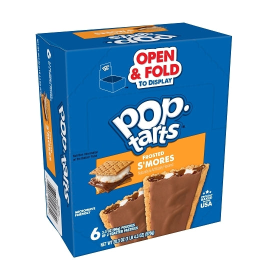 Pop-Tart Smores Single Pop-Tarts Frosted Open & Fold Display S'mores Pastry, 12 x 6 x 3.3 oz Case - DOT product image 6