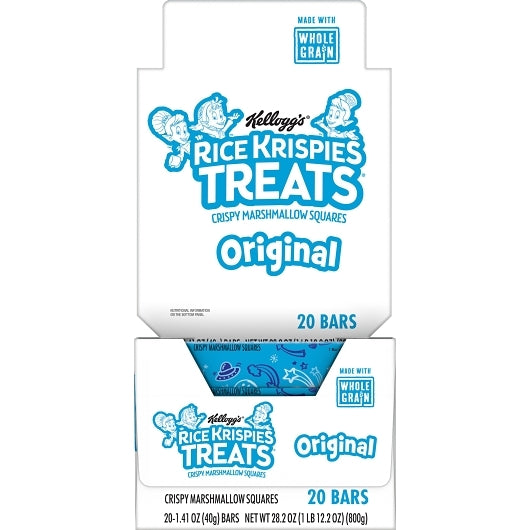 Kellogg's Rice Krispies Treats Crispy Marshmallow Squares, 4 x 20 x 1.41 oz Case - DOT product image 3