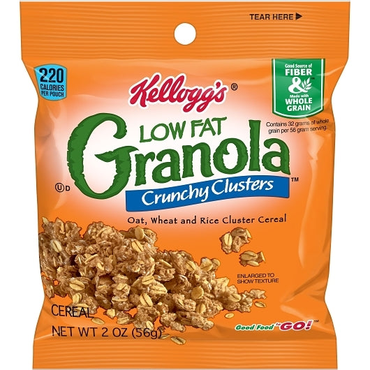 Kellogg's Low Fat Granola Cereal, 48 x 2 oz Case - Breakfast Foods