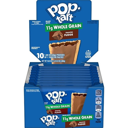 Pop-Tarts Whole Grain Frosted Fudge Pastry, 12 x 10 x 1.7 oz Case - Bakery & Desserts