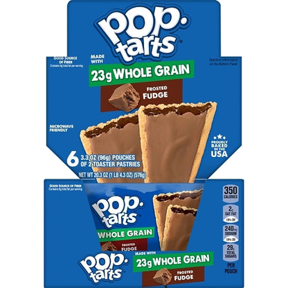 Pop-Tarts Whole Grain Frosted Fudge Pastry, 12 x 6 x 3.4 oz Case - DOT product image 3