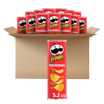 Pringles Original Potato Crisp, 14 x 5.2 oz Case - DOT product image 2