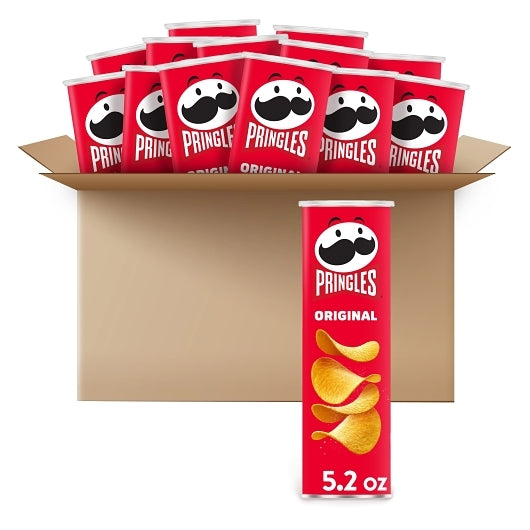 Pringles Original Potato Crisp, 14 x 5.2 oz Case - DOT product image 3