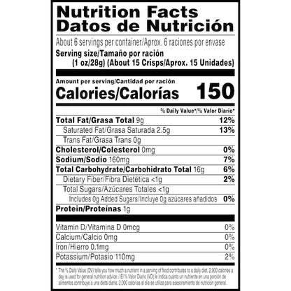 Pringles Sour Cream & Onion Potato Crisp, 14 x 5.5 oz Case - DOT product image 8