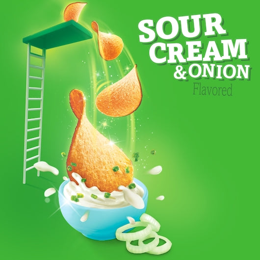 Pringles Sour Cream & Onion Potato Crisp, 14 x 5.5 oz Case - DOT product image 3