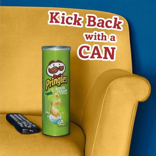Pringles Sour Cream & Onion Potato Crisp, 14 x 5.5 oz Case - DOT product image 4