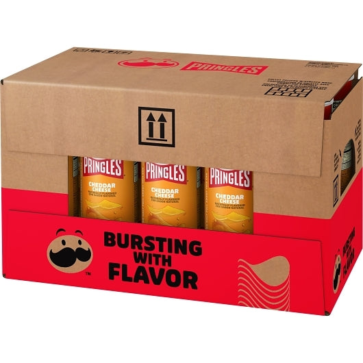 Pringles Cheddar Cheese Potato Crisp, 14 x 5.5 oz Case - DOT product image 8