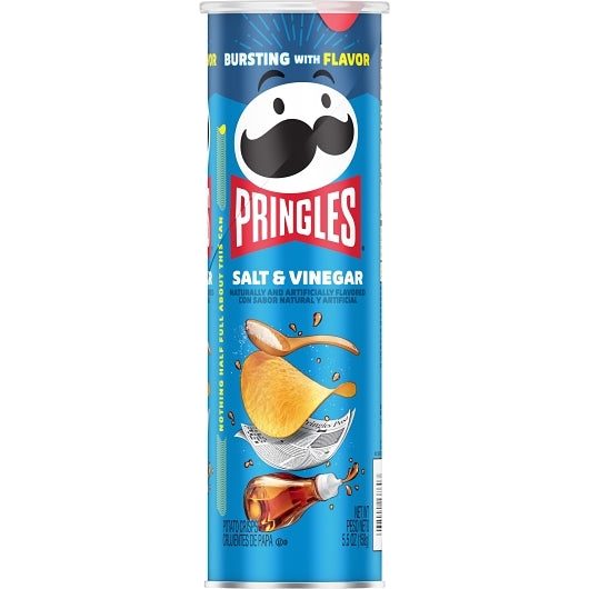 Pringles Salt & Vinegar Potato Crisp, 14 x 5.5 oz Case - DOT product image 3