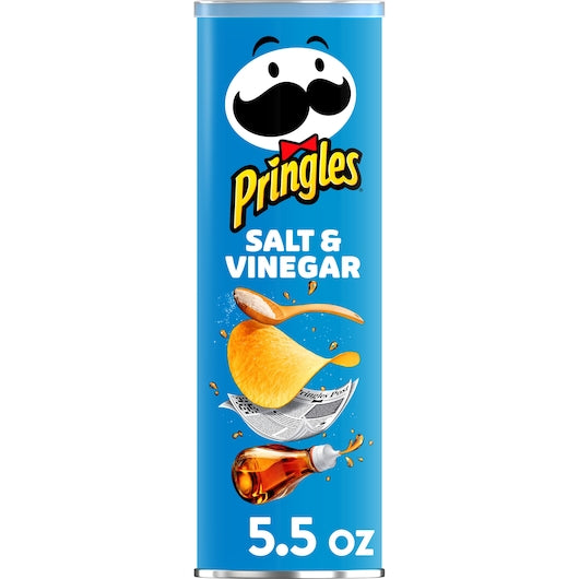 Pringles Salt & Vinegar Potato Crisp, 14 x 5.5 oz Case - DOT product image 8