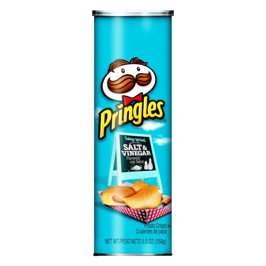 Pringles Salt & Vinegar Potato Crisp, 14 x 5.5 oz Case - DOT product image 2