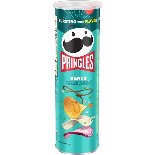 Pringles Ranch Potato Crisp, 14 x 5.5 oz Case - DOT product image 2