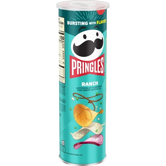 Pringles Ranch Potato Crisp, 14 x 5.5 oz Case - DOT product image 4