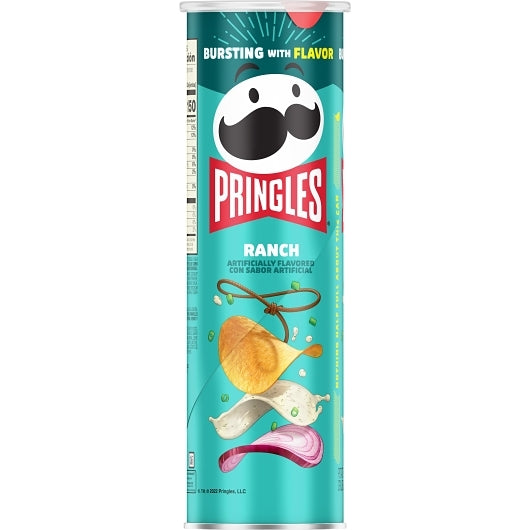 Pringles Ranch Potato Crisp, 14 x 5.5 oz Case - DOT product image 3