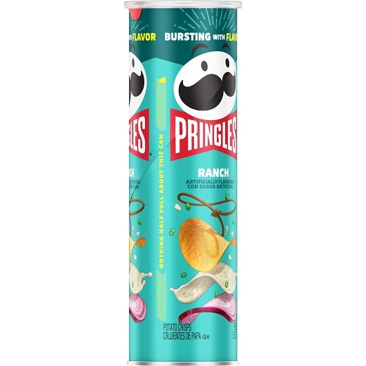 Pringles Ranch Potato Crisp, 14 x 5.5 oz Case - DOT product image 6