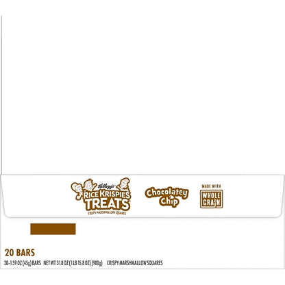 Rice Krispies Treats Whole Grain Chocolate Chip Rice Krispie Treats Squares, 4 x 20 x 1.59 oz Case - DOT product image 7
