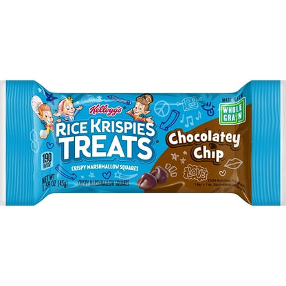 Rice Krispies Treats Whole Grain Chocolate Chip Rice Krispie Treats Squares, 4 x 20 x 1.59 oz Case - DOT product image 4